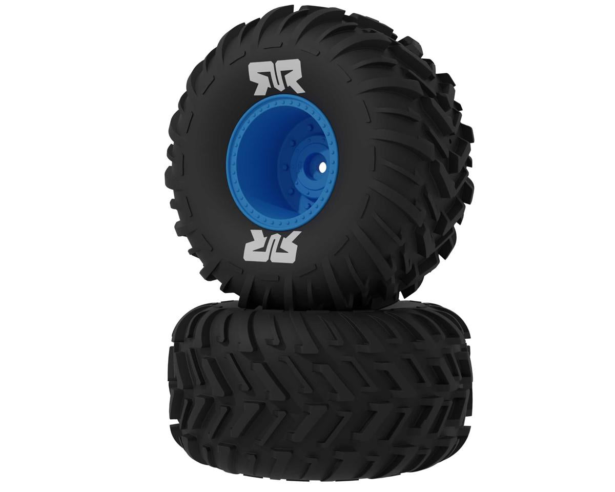 Arrma dBoots Cut Chevron MT Tyre Set Glued - Blue - ARA-3220