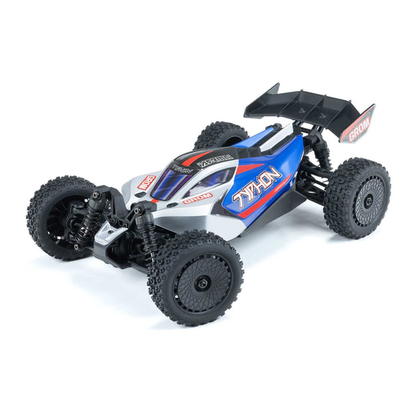 ARA2106T1 Arrma Typhon Grom 1/18 4x4 Buggy RTR, Blue/Silver, ARA2106T1