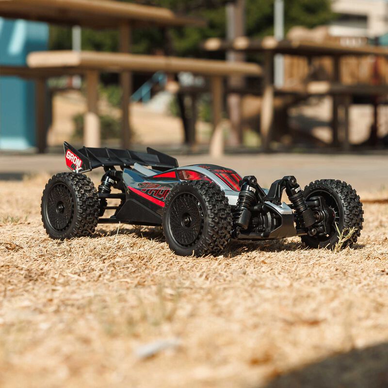 Arrma Typhon Grom 223S DSC Brushless 4X4 1/14 RC Buggy, Silver - ARA2306T1