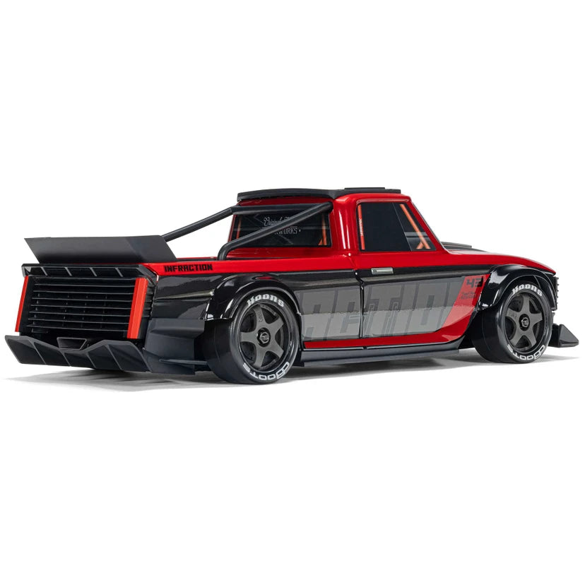 Arrma Infraction Grom 3S BLX 4X4 1/12 All-Road Truck, RTR, Red ARA2315ST1