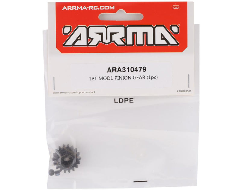 ARA310479 Arrma 18T Mod1 Pinion Gear, AR310479