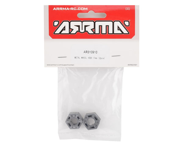 ARA310910 Arrma Metal Wheel Hex 17mm (2), AR310910