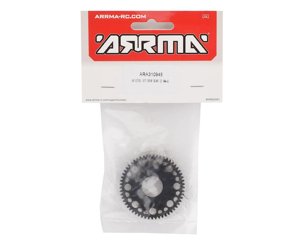 ARA310945 Arrma HD Steel 57T Spur Gear, 0.8 Mod, AR310945