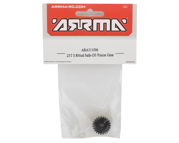 ARA311006 Arrma 23T 0.8Mod Safe-D5 Pinion Gear, AR311006