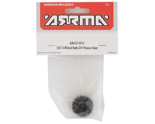 ARA311015 Arrma 32T 0.8Mod Safe-D5 Pinion Gear, AR311015