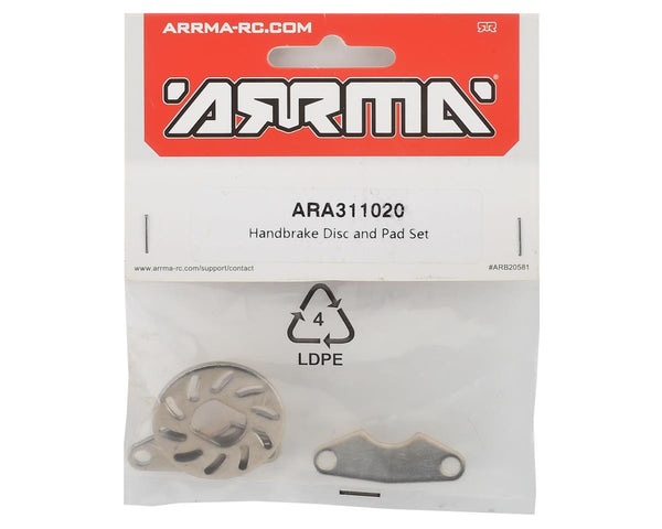 ARA311020 Arrma Handbrake Disc and Pad Set, AR311020