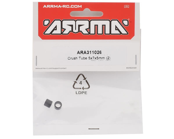 ARA311026 Arrma Crush Tube 5x7x5mm, 2pcs, AR311026