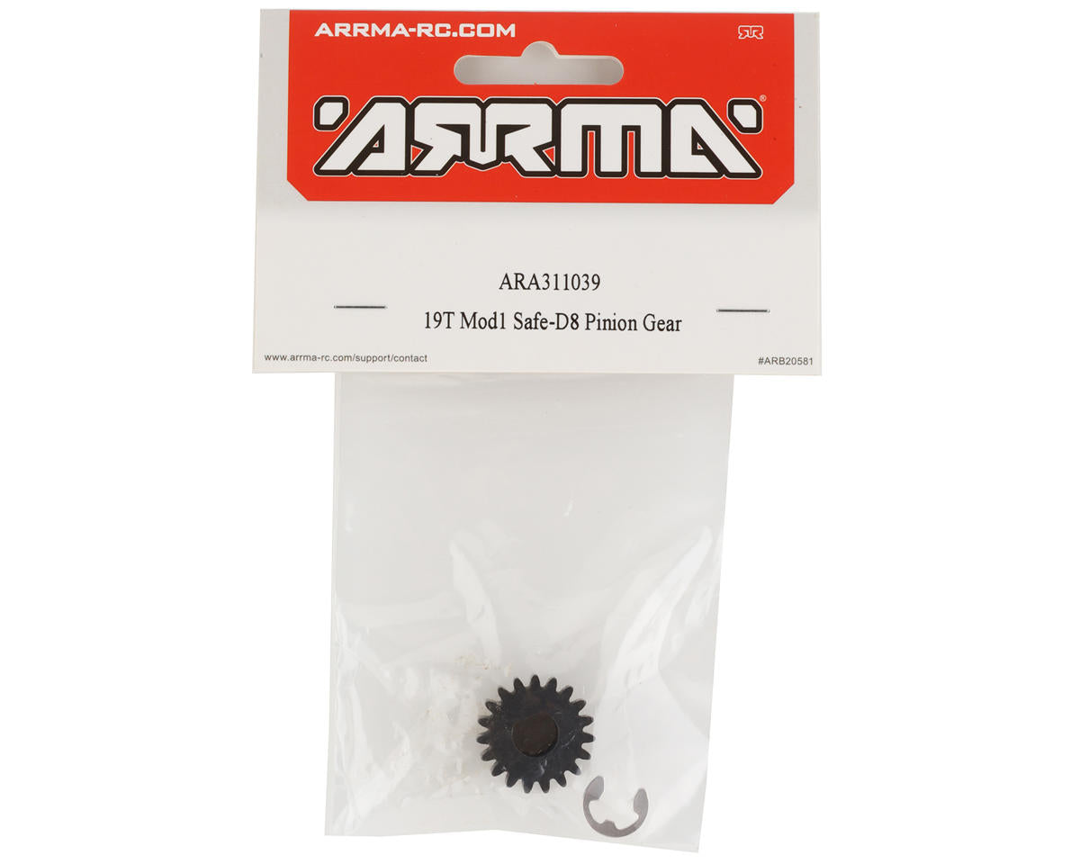 ARA311039 Arrma 19T Mod1 Safe-D8 Pinion Gear, AR311039 ARRMA
