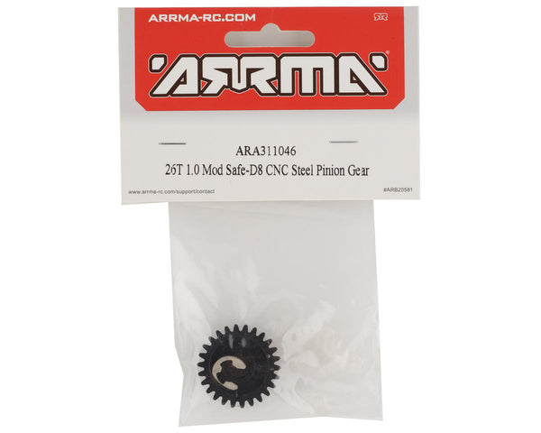 ARA311046 Arrma 26T Mod1 Safe-D8 Pinion Gear, AR311046