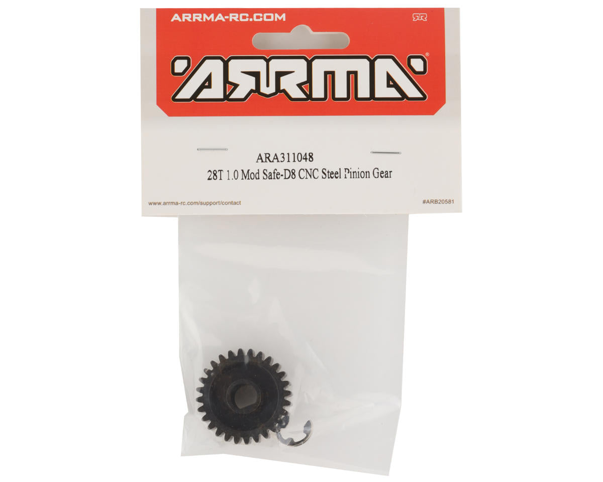 ARA311048 Arrma 28T Mod1 Safe-D8 Pinion Gear, AR311048 ARRMA
