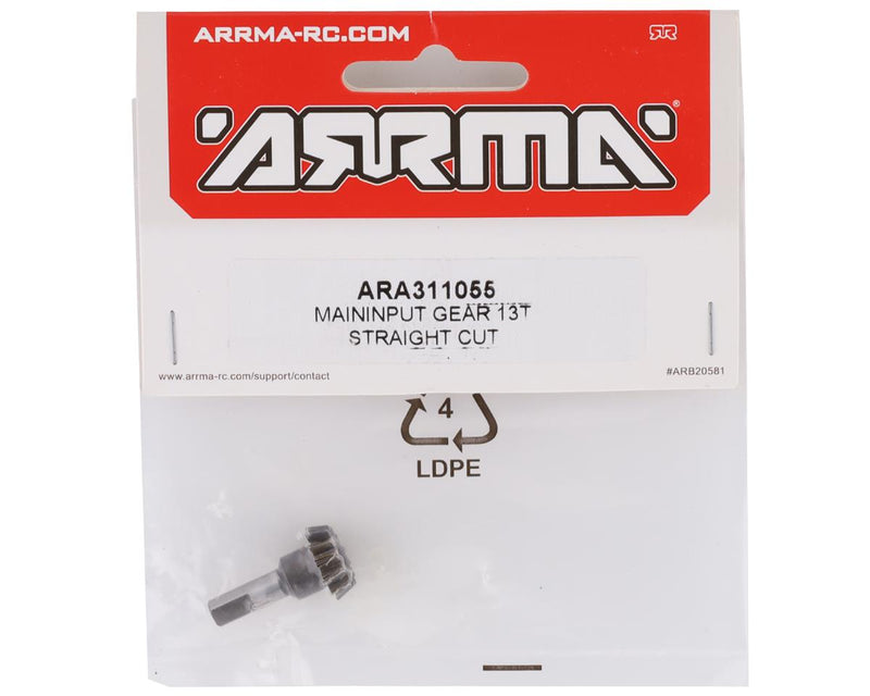 ARA311055 Arrma Main Input Gear 13T Straight Cut Safe-D, AR311055