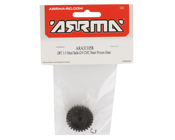 ARA311058 Arrma 28T Mod 1 Safe-D5 Pinion Gear, AR311058