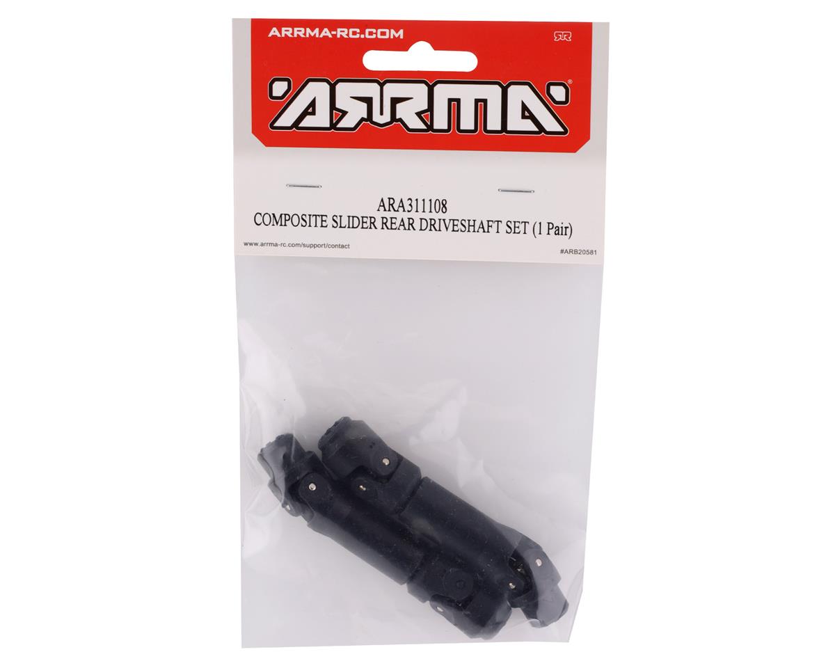 ARA311108 Arrma Rear Composite Slider Driveshaft Set, AR311108 ARRMA
