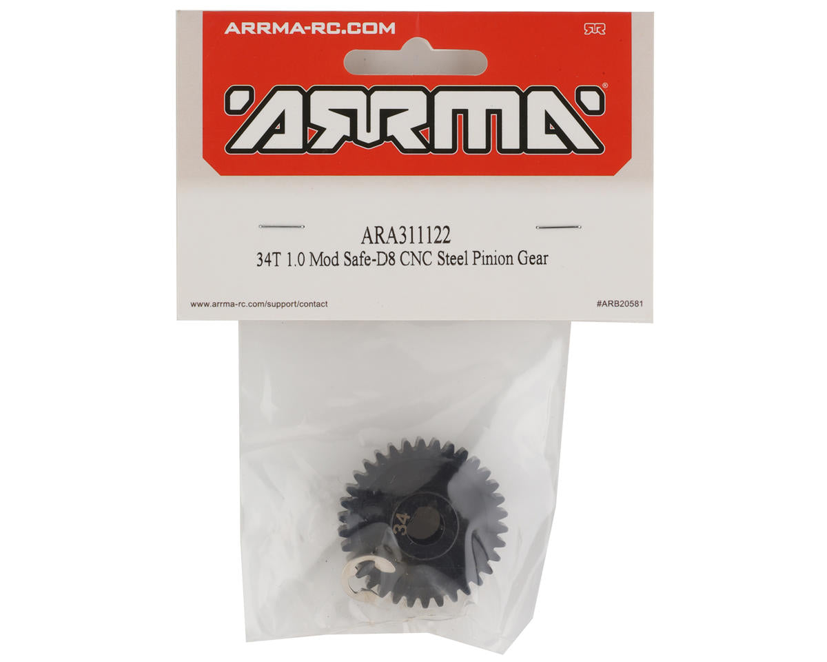 ARA311122 Arrma 34T Mod1 Safe-D8 Pinion Gear ARRMA
