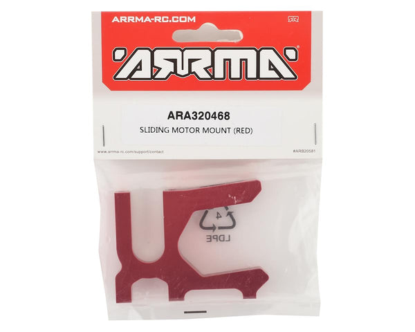 ARA320468 Arrma Sliding Motor Mount, Red, AR320468