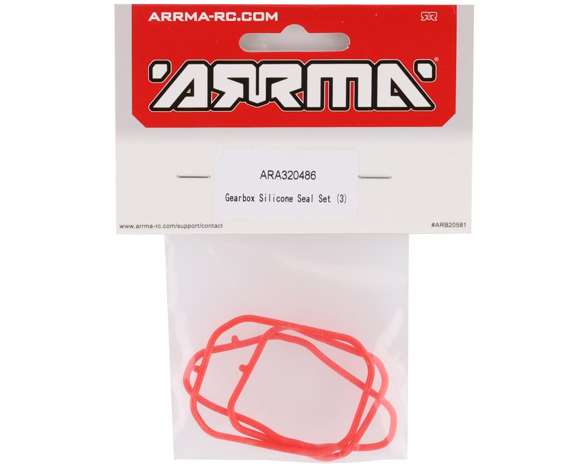 ARA320486 Arrma Gearbox Silicone Seal Set, 3pcs, 8S BLX, AR320486 ARRMA