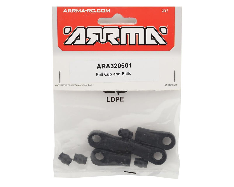 ARA320501 Arrma Ball Cup and Balls, AR320501