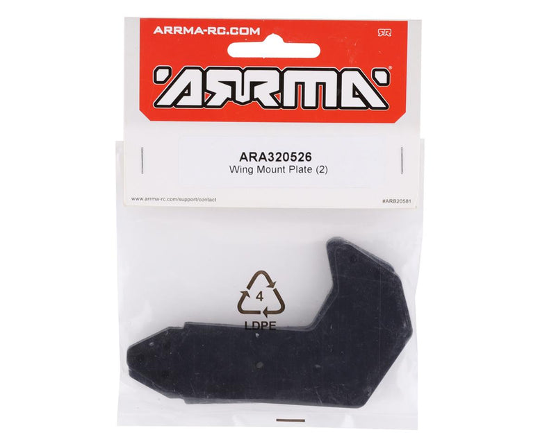 ARA320526 Arrma Wing Mount Plate, 2pcs, AR320526