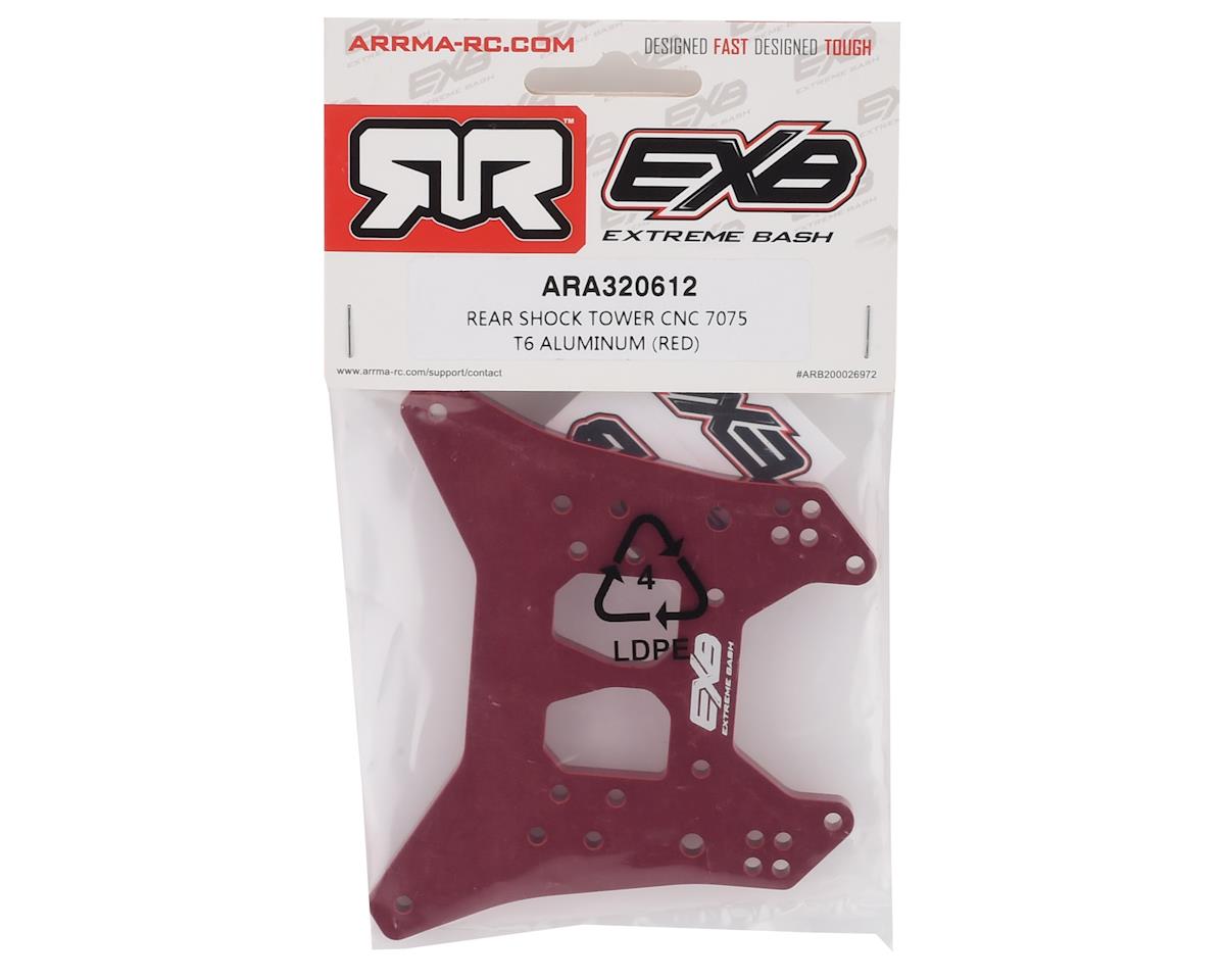 ARA320612 Arrma Rear Shock Tower CNC 7075 T6 Aluminum Red, Mojave EXB, AR320612 ARRMA