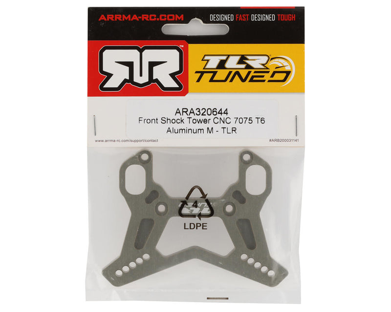 ARA320644 Arrma TLR Tuned Front CNC Shock Tower M, Typhon, AR320644