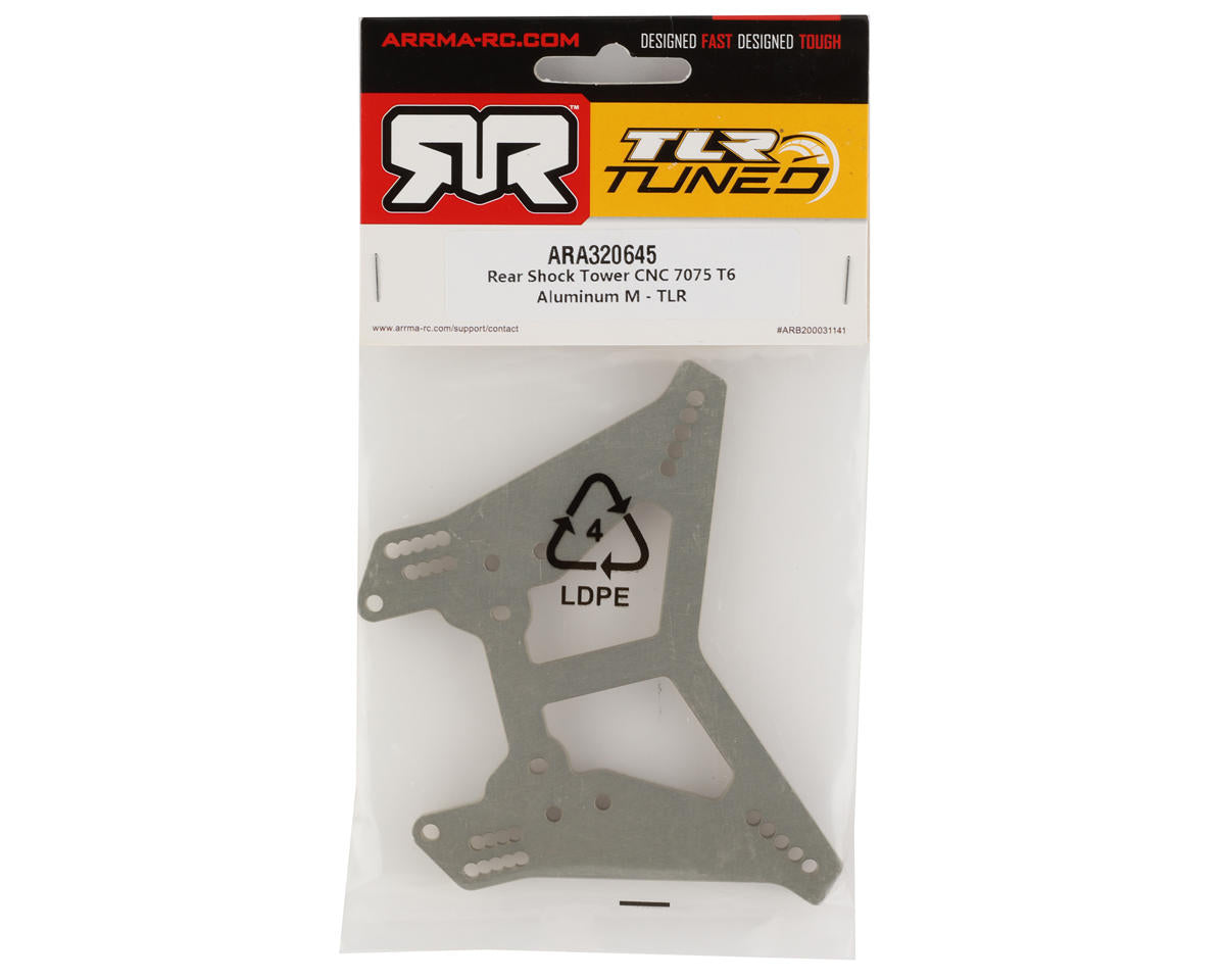 ARA320645 Arrma TLR Tuned Rear CNC Shock Tower M, Typhon, AR320645 ARRMA
