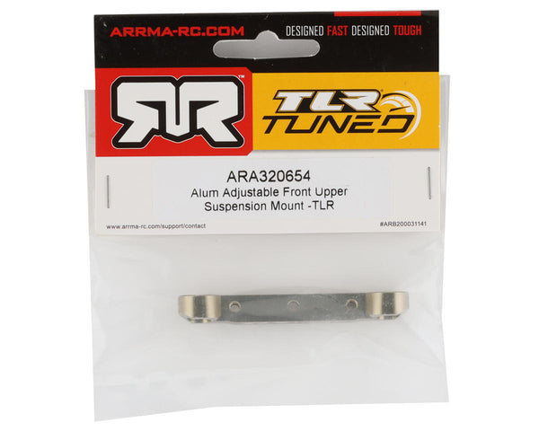 ARA320654 Arrma TLR Tuned Adjustable Aluminium Front Upper Suspension Mount, AR320654