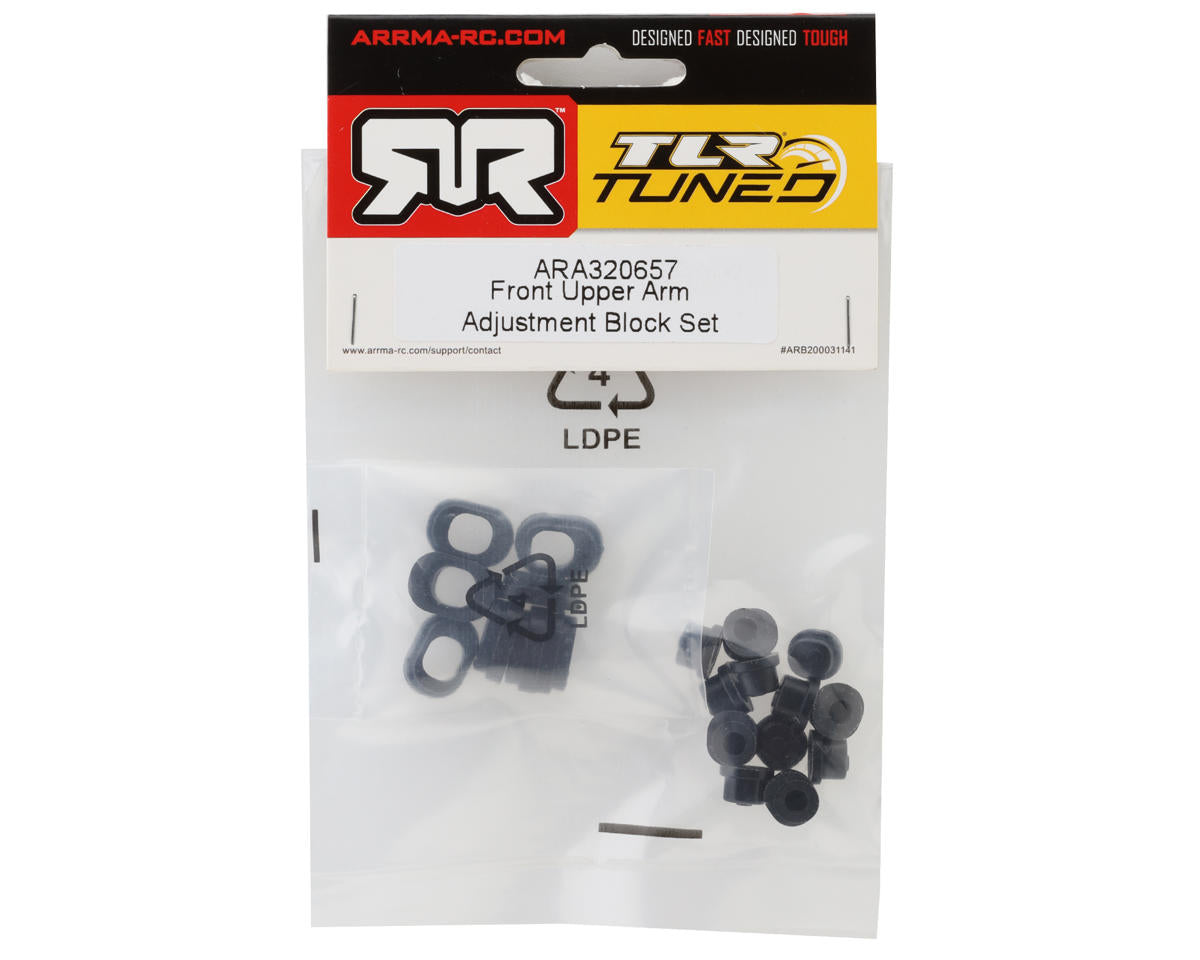 ARA320657 Arrma Front Upper Arm Adjustment Block Set, AR320657 ARRMA