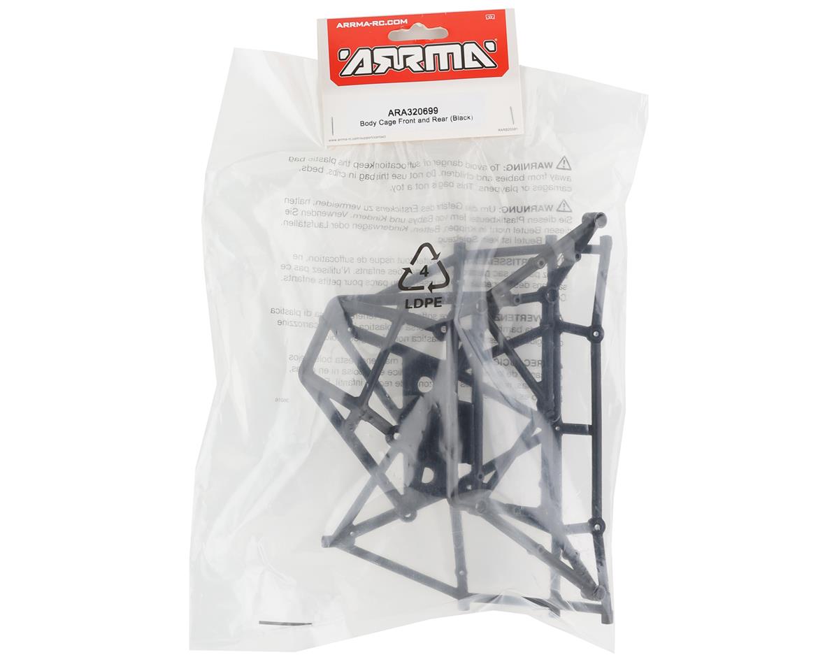 ARA320699 Arrma Body Cage Front and Rear Black, Fireteam, AR320699 ARRMA