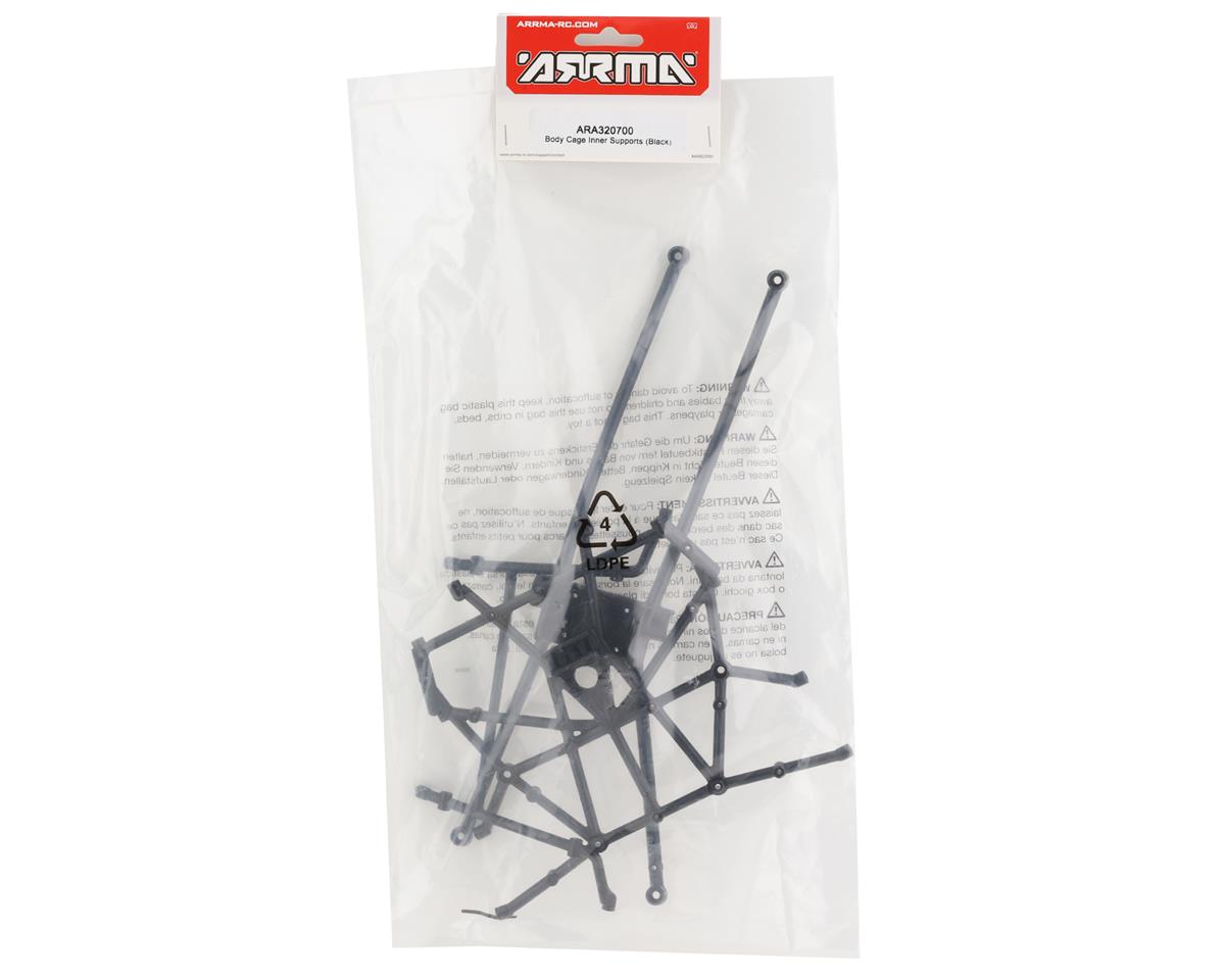 ARA320700 Arrma Body Cage Inner Supports Black, Fireteam, AR320700 ARRMA