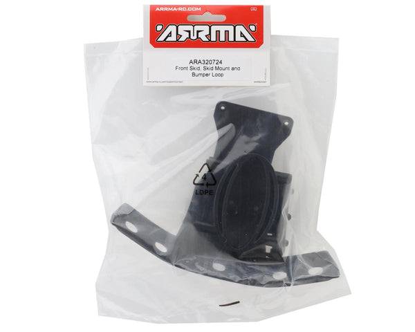 ARA320724 Arrma Front Skid, Skid Mount and Bumper Loop, Big Rock 6S