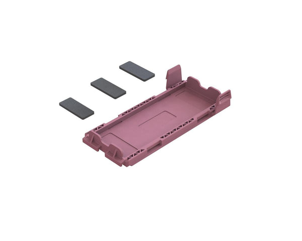 ARA320785 Arrma Battery Door Set, Pink, Gorgon