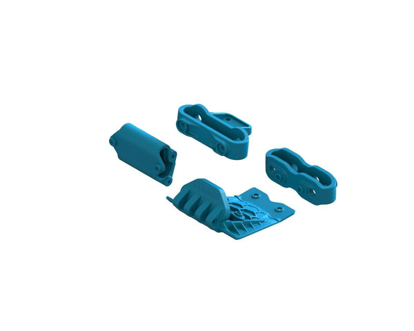 ARA320787 Arrma Lower Skid And Bumper Mount Set, Blue, Gorgon