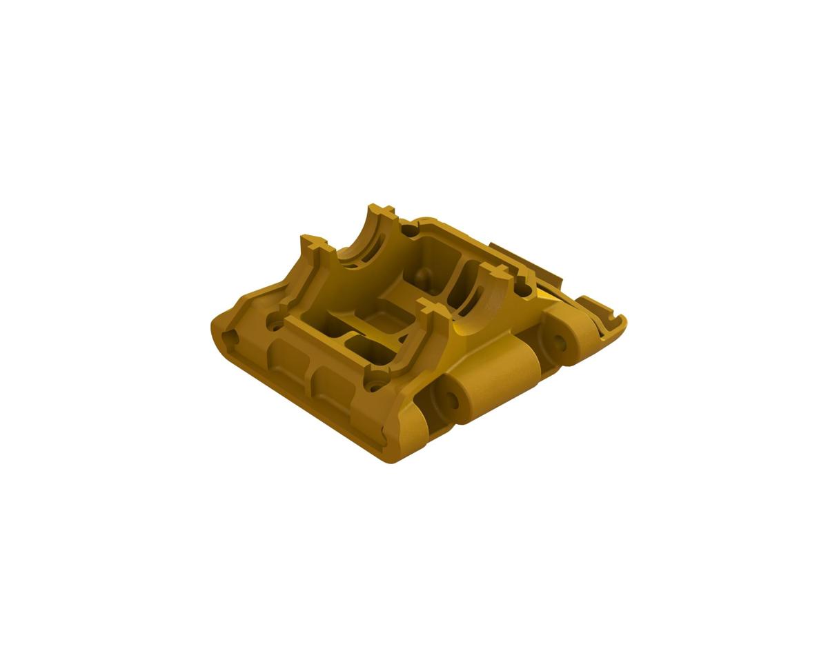 ARA320796 Arrma Rear Lower Skid/Gearbox Mount, Orange, Gorgon ARRMA