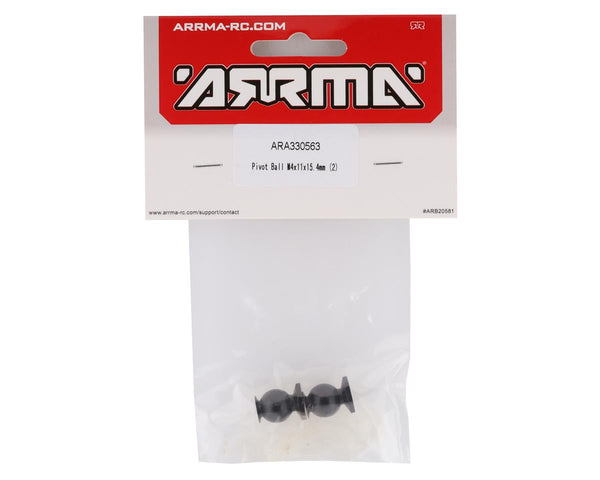 ARA330563 Arrma Pivot Ball, M4x11x15.4mm, 2pcs, 8S BLX, AR330563