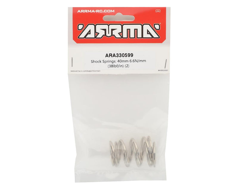 ARA330599 Arrma Shock Springs, 40mm 6.6n/mm, 2pcs, AR330599