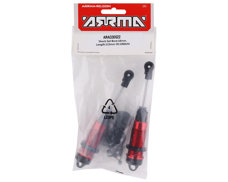 ARA330622 Arrma Shock Set, 16 x 133mm, 1000cSt, AR330622