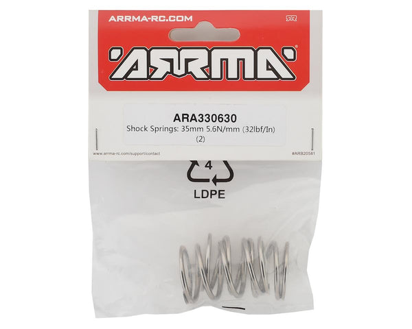 ARA330630 Arrma Shock Springs, 35mm 5.6N/mm, 2pcs, AR330630