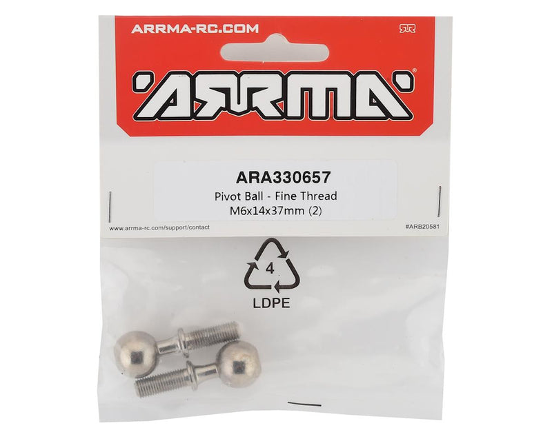 ARA330657 Arrma Pivot Ball - Fine Thread M6x14x37mm, 2pcs, AR330657