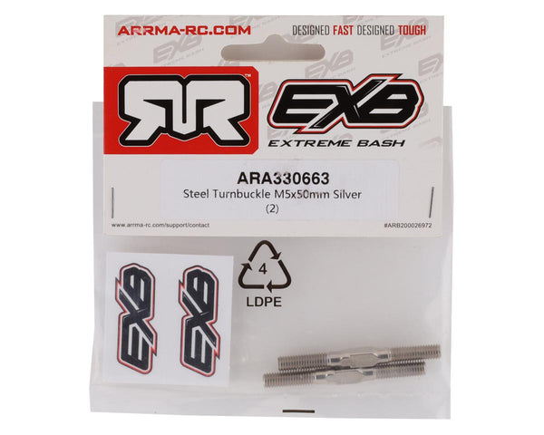 ARA330663 Arrma Steel Turnbuckle M5x50mm, 2pcs, AR330663