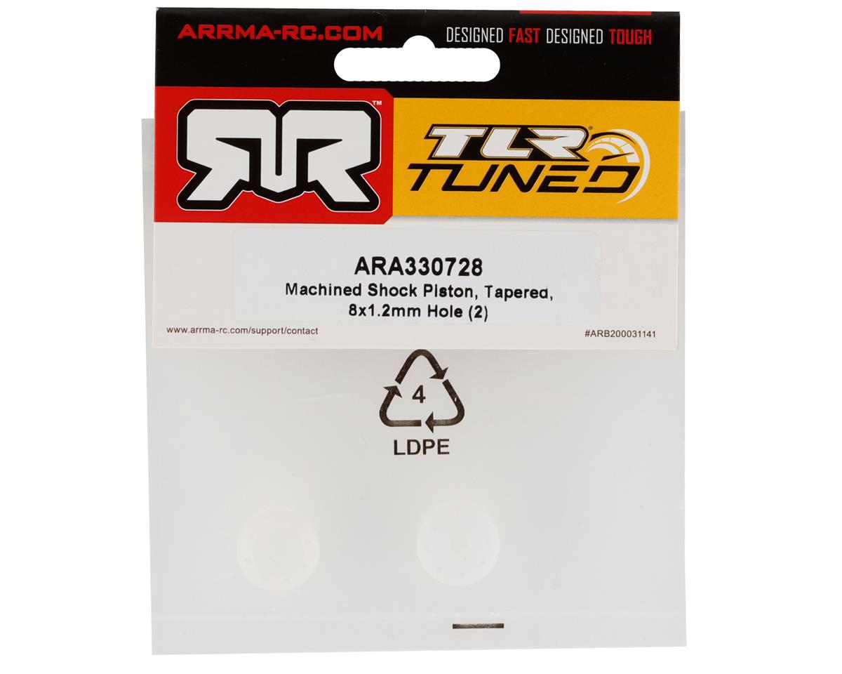 ARA330728 Arrma Machined Shock Piston, Tapered, 8x1.2mm Hole, 2pcs, AR330728 ARRMA