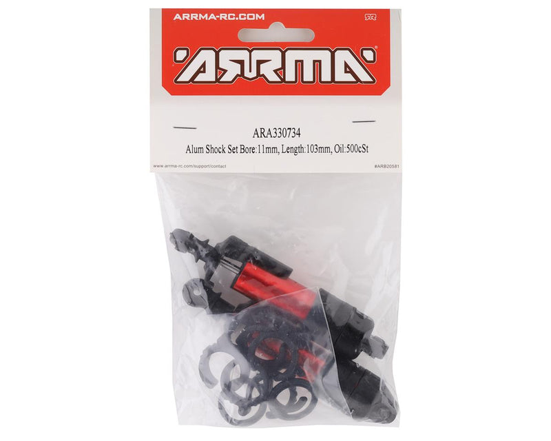 ARA330734 Arrma 103mm Aluminium Shock Set, Vorteks, AR330734