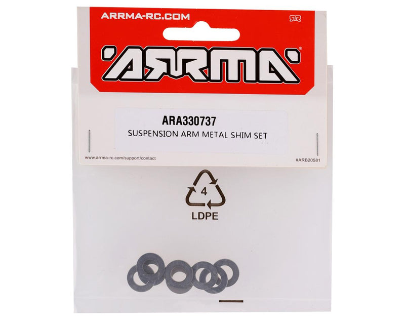 ARA330737 Arrma Suspension Arm Metal Shim Set, AR330737