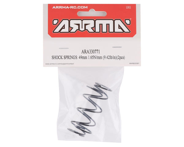 ARA330771 Arrma 49mm Shock Springs, 1.65N/mm, 2pcs, AR330771