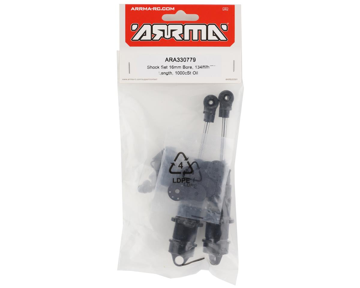 ARA330779 Arrma Shock Set 16mm Bore, 134mm Length, 1000cSt Oil, Fireteam, AR330779 ARRMA
