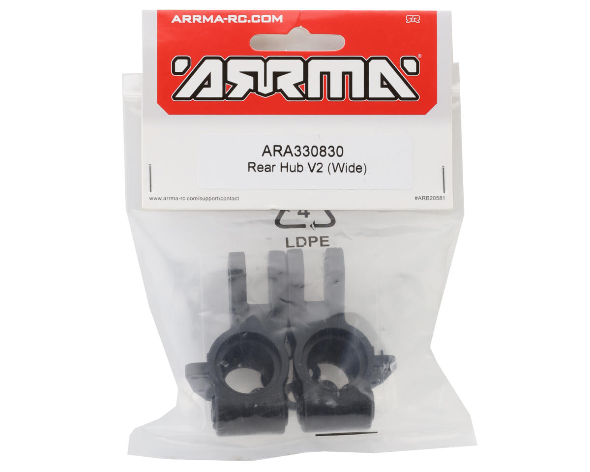ARA330830 Arrma Rear Hub V2, Wide, Big Rock 6S ARRMA