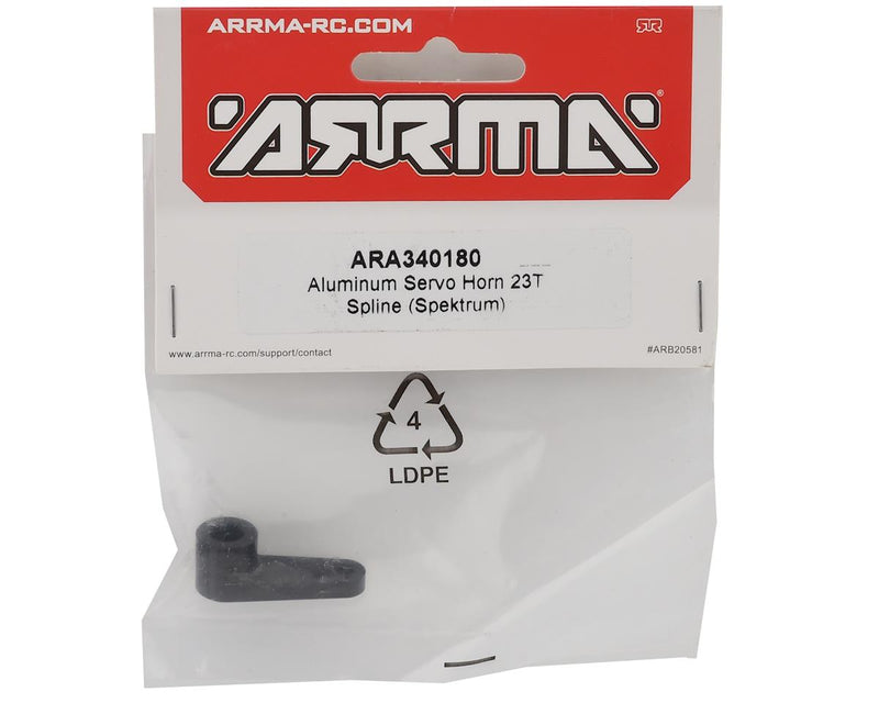 ARA340180 Arrma Aluminum Servo Horn, 23T, AR340180