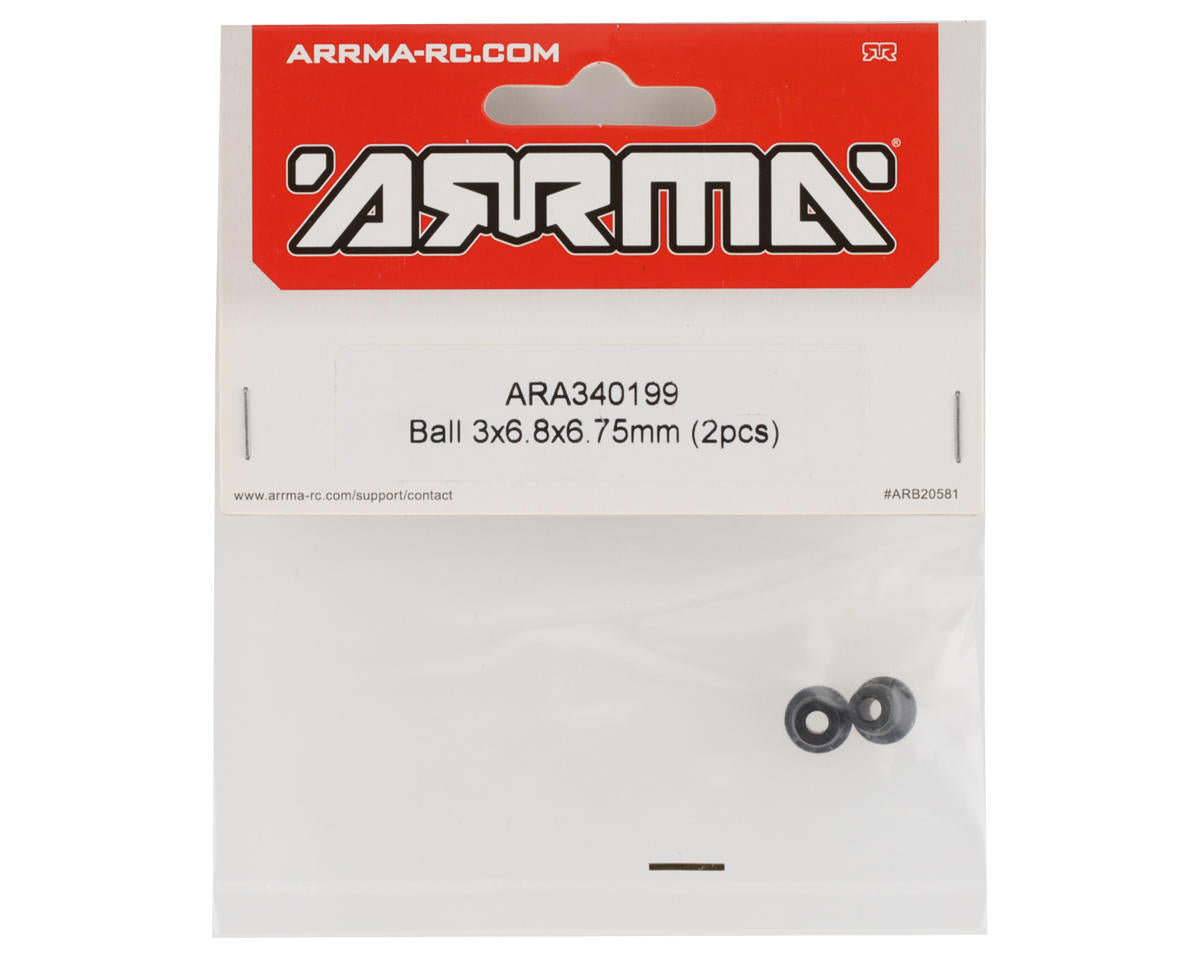 ARA340199 Arrma Ball 3x6.8x6.75mm, 2pcs ARRMA