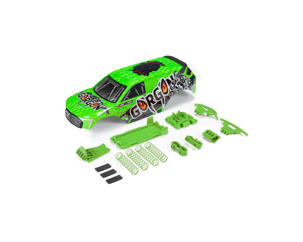 ARA402356 Arrma Painted Body with Decals Installed, Green, Gorgon