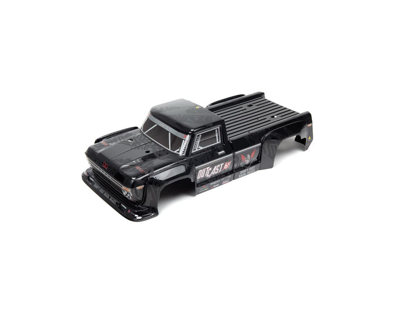 ARA406160 Arrma Outcast EXB 6S BLX Painted Body Set, Black, AR406160