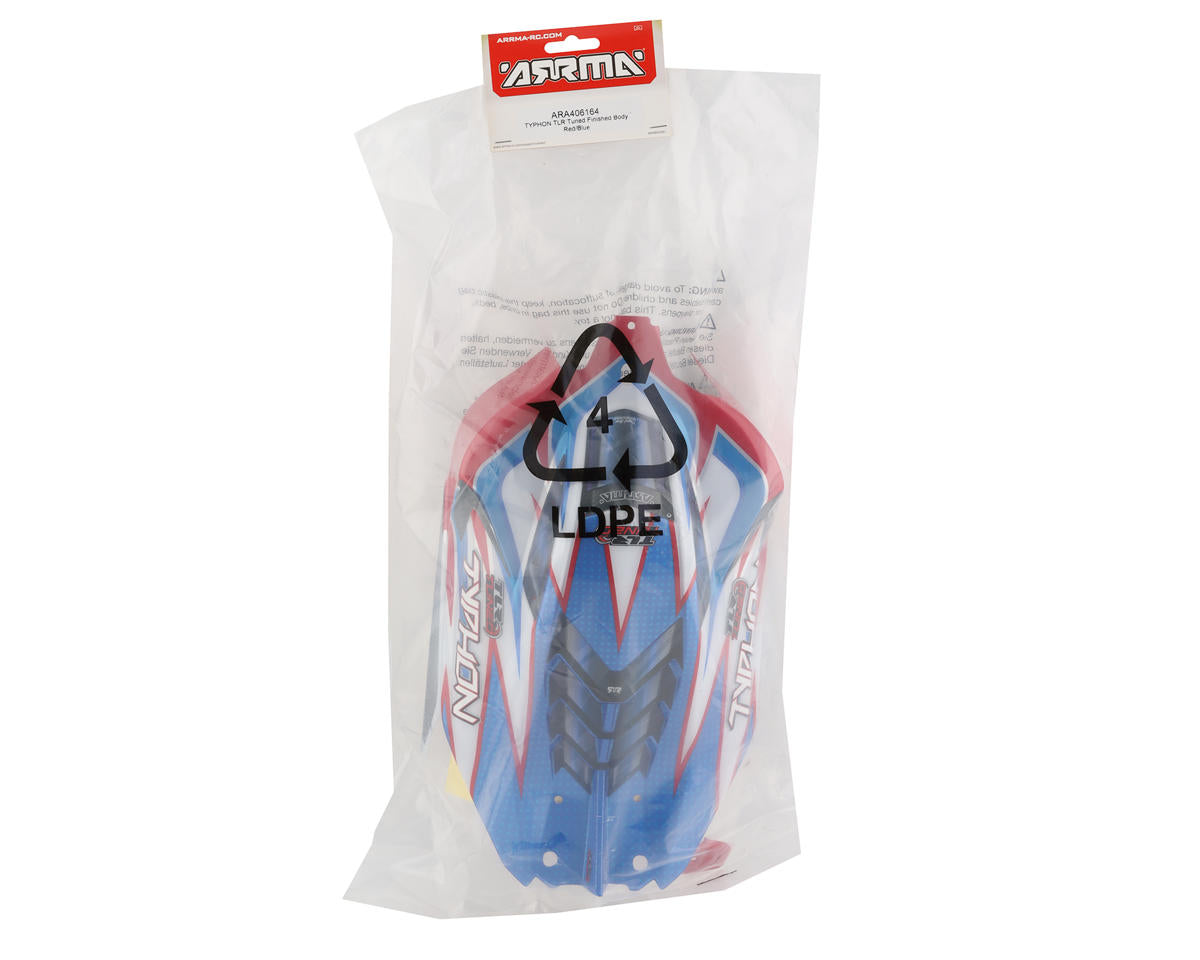 ARA406164 Arrma TLR Tuned Typhon RTR Body, Red/Blue ARRMA